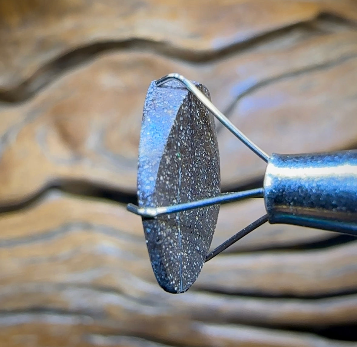 4.8cts - “Clouds over Water” Queensland Boulder Seam Opal Picture Stone - Opal Whisperers