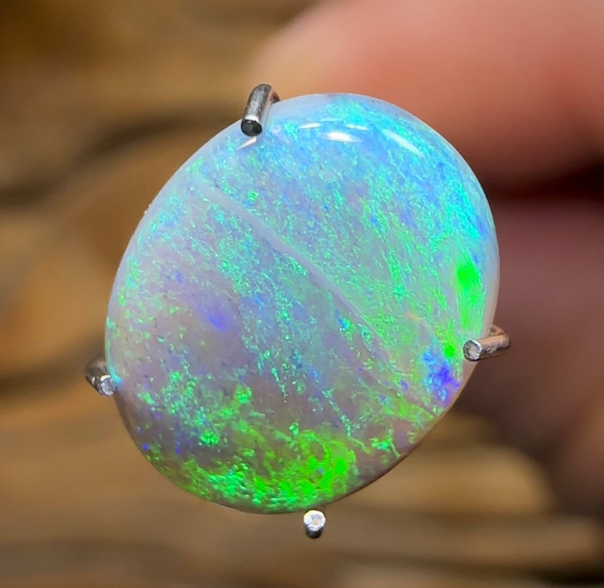 1.6cts - Australian Black Opal from Lightning Ridge - Opal Whisperers
