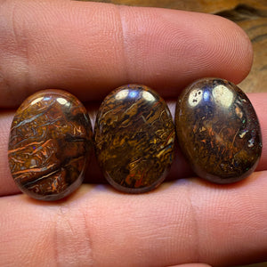 53.5cts - 3x Australian Tribal Boulder Opal’s. Wholesale Parcel