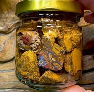 140.8g - Jar of Rough Australian Boulder Opal