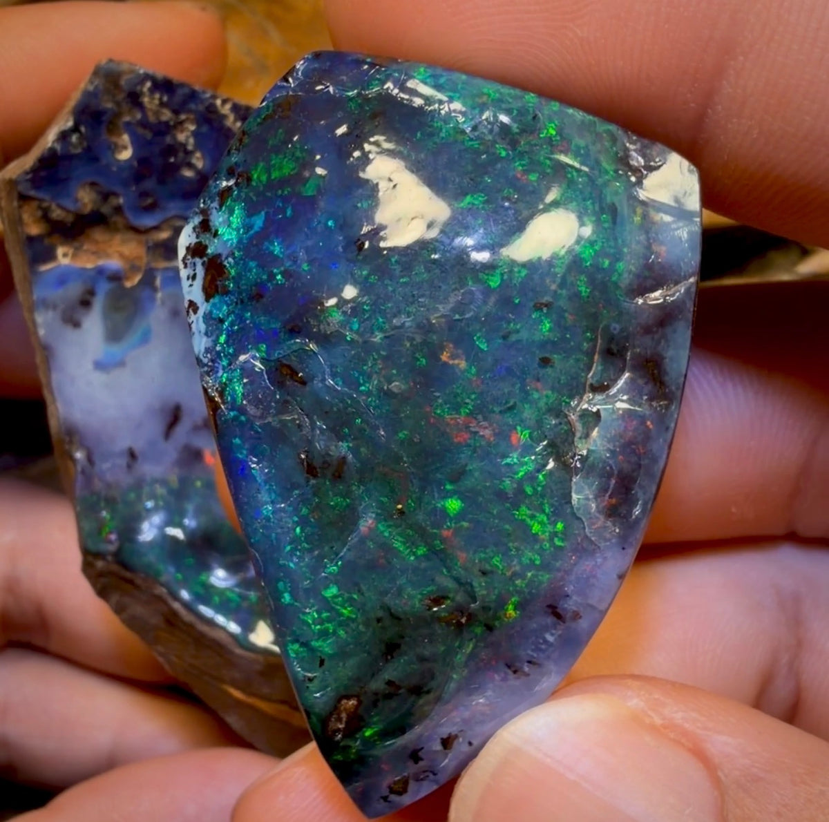 917.5cts - Yowah Nut Opal Rough Natural Split Pair. Found on ‘OUTBACK OPAL HUNTERS’!k