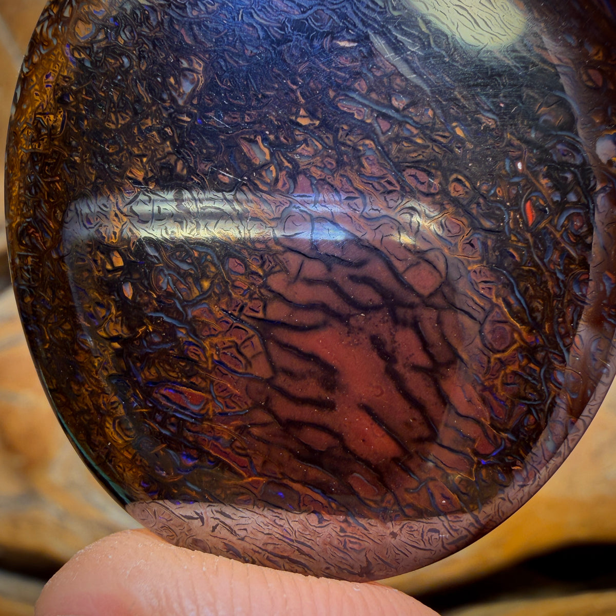 101.4cts - Big Tribal Yowah Nut Opal. Double Sided Bargain