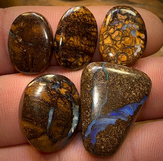 55,7 ct - 5x fertiges Queensland Boulder Opal Paket