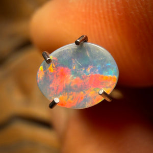 🔨 AUCTION 🔨 Reserve 💎 High Roller Banger Auction 💎 0.4cts - Lightning Ridge Red on Black Opal
