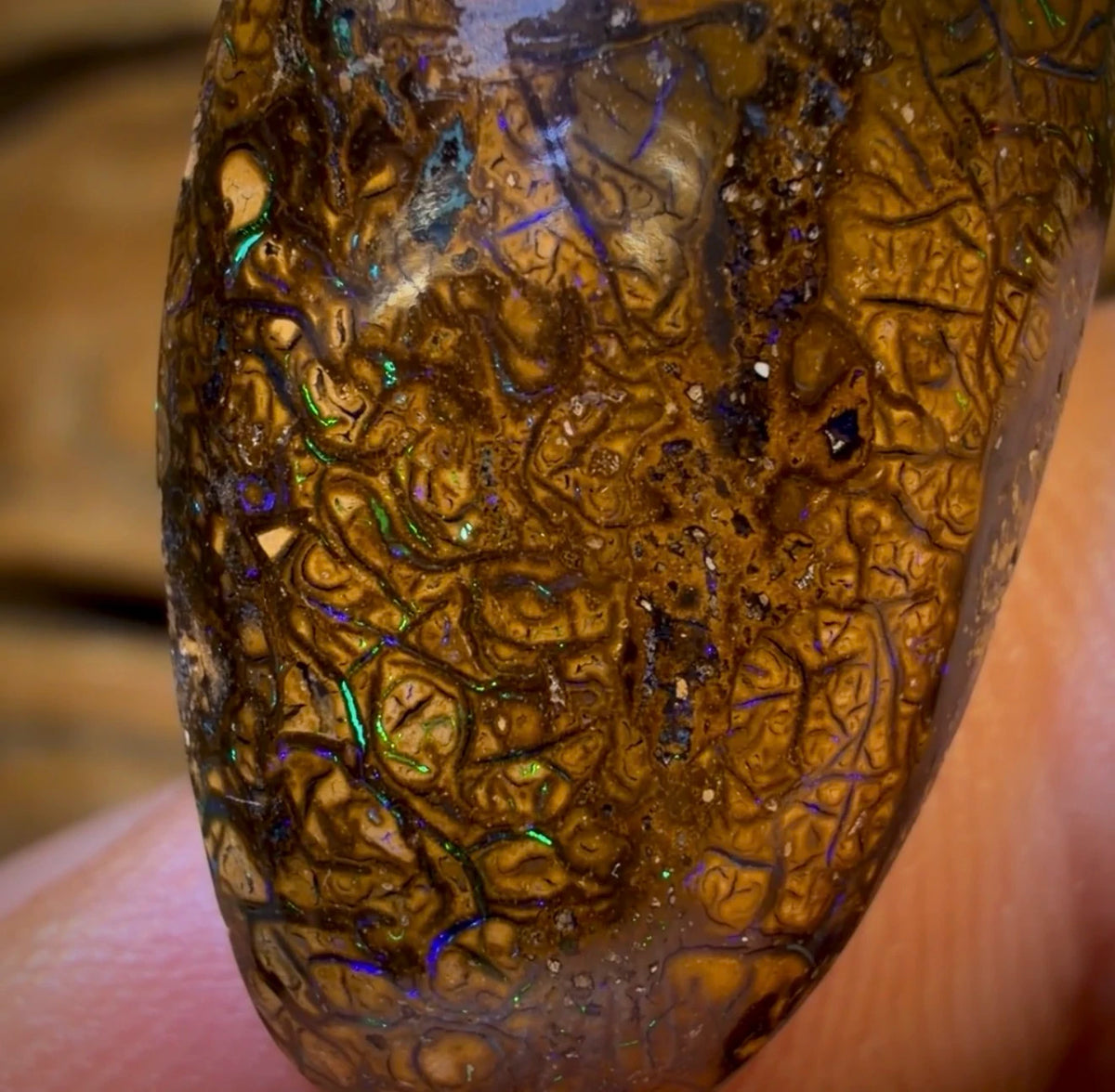 Aren’t You Glad You Waited Untill The End Card! 29.2cts - Tribal Australian Boulder Opal from Yowah