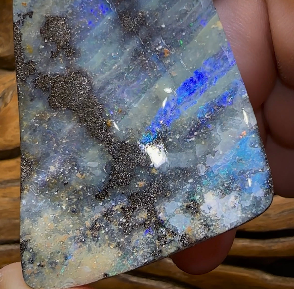 231.4cts - Large Australian Boulder Seam Opal - Opal Whisperers