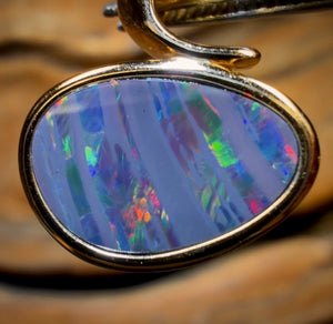 Sterling Silver - Queensland Boulder Opal Doublet Pendant