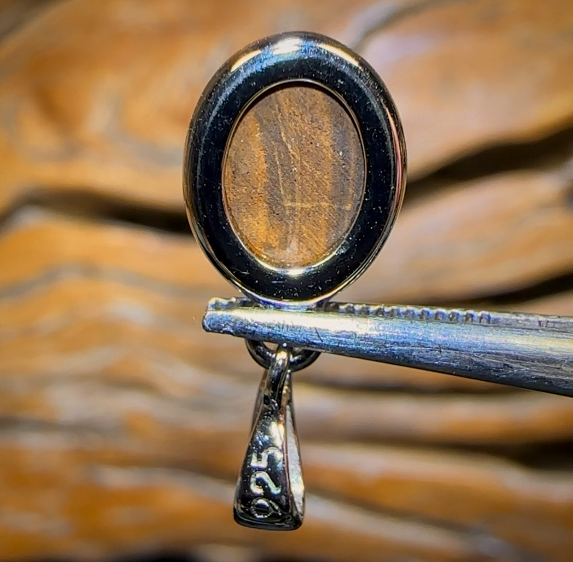 “Classic” Sterling Silver - Queensland Boulder Opal Doublet Pendant