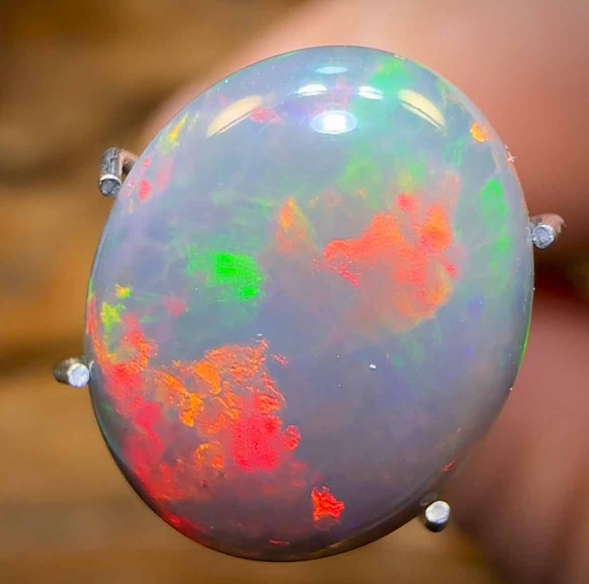 3.4cts - Australian Black Opal from Lightning Ridge - Opal Whisperers