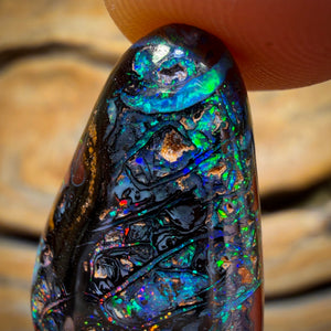 Bargain Banger Card! 26.1cts - TOP Tribal Australian Boulder Opal. Double Sided!