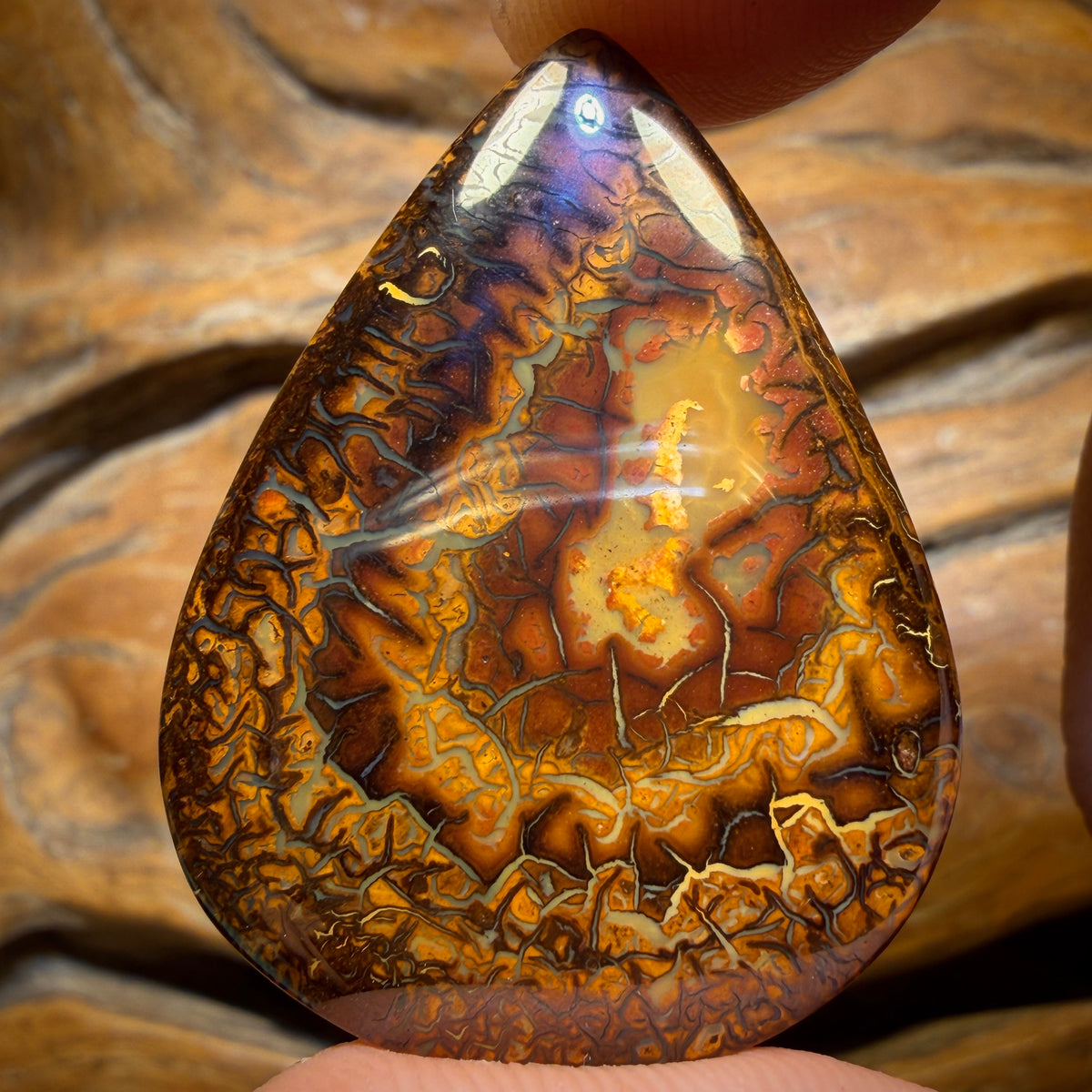 56.6cts - Tribal Yowah Nut Opal. Australian Opal