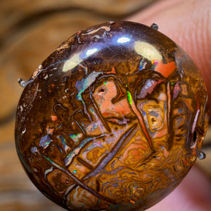 TGIF 11.2cts - Cool Tribal Yowah Nut Opal. Australian Opal
