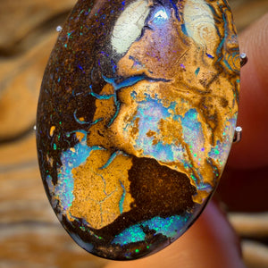 21.6cts - Yowah Nut Tribal Picture Stone Opal. Australian Opal