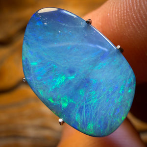 4,1 carats - doublet d'opale boulder australienne