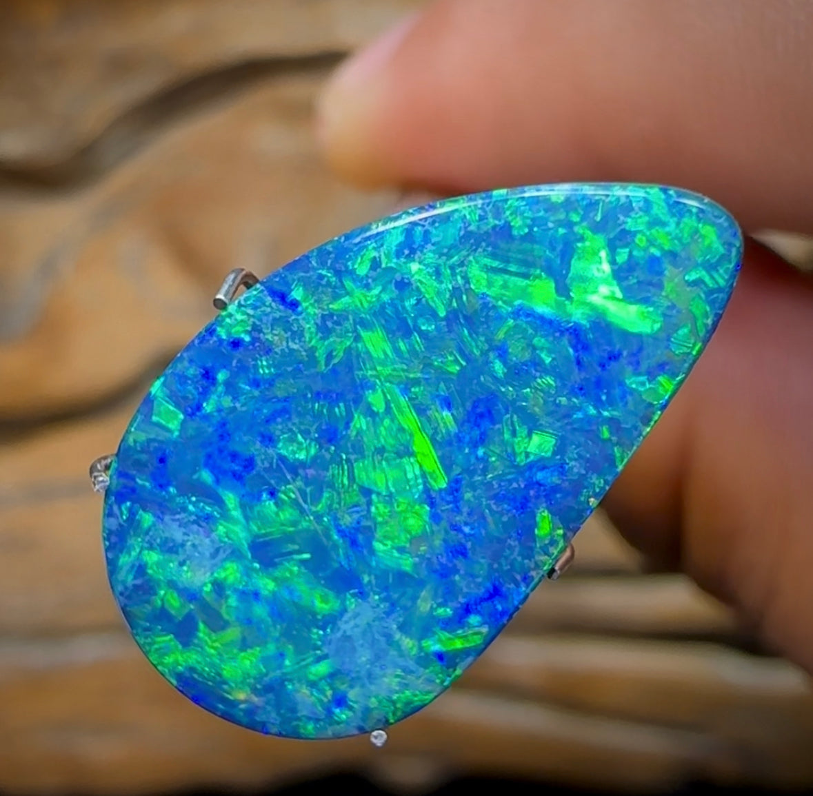 8.1cts - TOP Australian Boulder Opal Doublet - Opal Whisperers