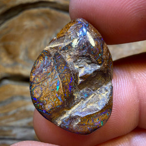 🔨 AUCTION 🔨 No Reserve 27.6cts - Tribal Yowah Nut Opal. Australian Opal Rub