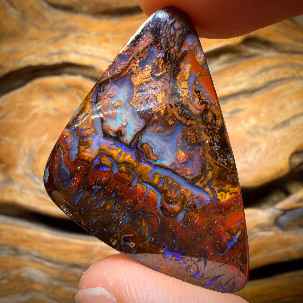 57.6cts - Tribal Yowah Nut Opal. Double Sided