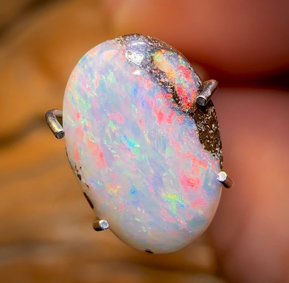1.8cts - Queensland Boulder Seam Opal Pastel Fire