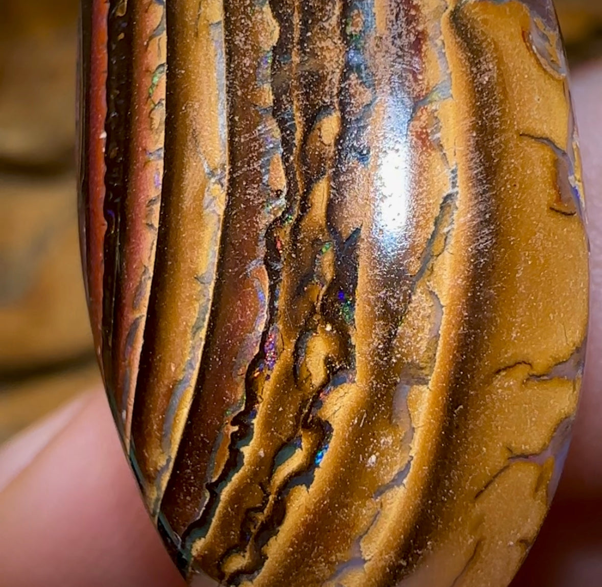 47.6cts - Yowah Nut Tribal Opal. Australian Opal - Opal Whisperers