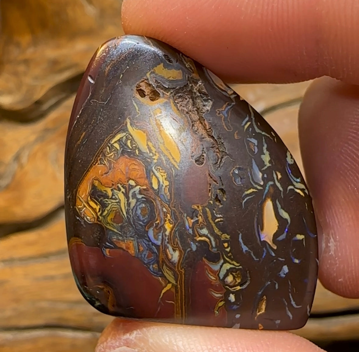 122.5cts - Yowah Top Tribal Australian Boulder Opal - Opal Whisperers