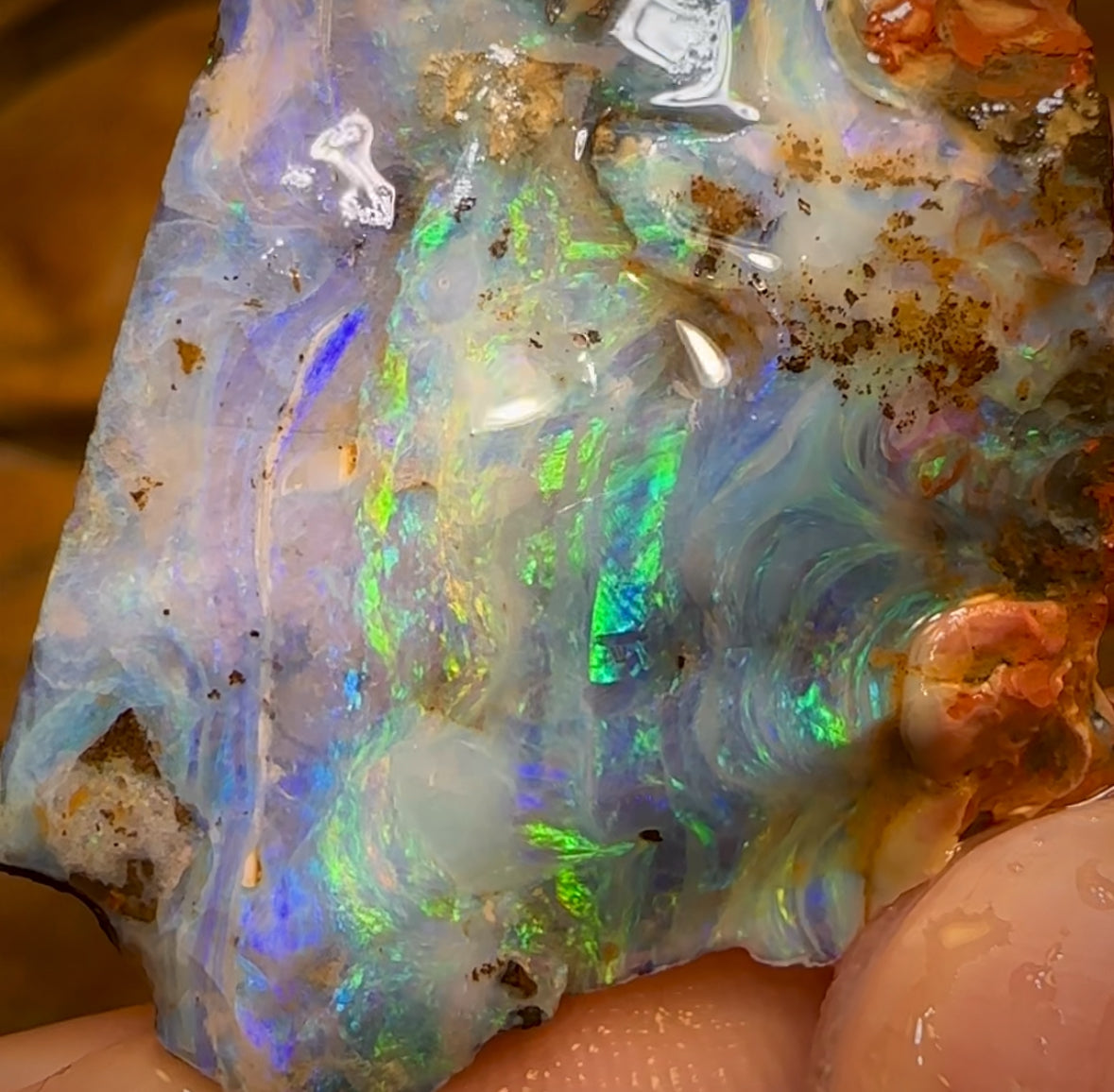 126cts - Queensland Boulder Seam Opal Rough Piece