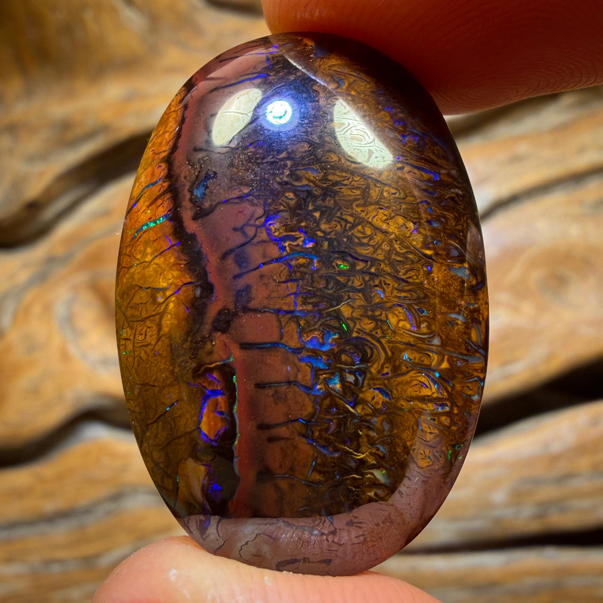 58.7cts - Tribal Yowah Nut Opal. Australian Opal