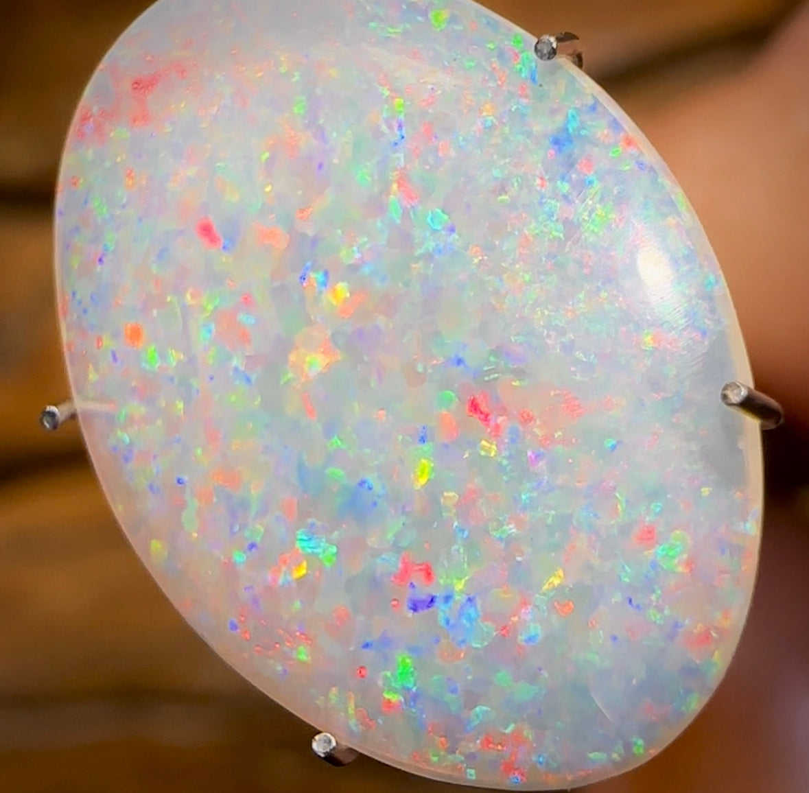 3.8cts - GEM QUALITY South Australian Crystal Opal, Double Sided - Opal Whisperers