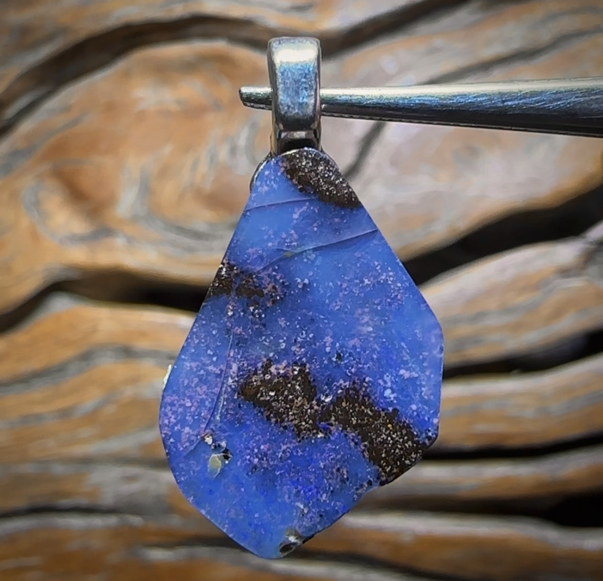 Solid Queensland Boulder Opal Unisex Pendant HALF PRICE BARGAIN