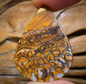 61.9cts - Tribal Yowah Nut Opal. Australian Opal