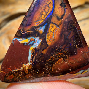 Bargain Card! 48.3cts - Tribal Queensland Boulder Opal Picture Stone from Yowah