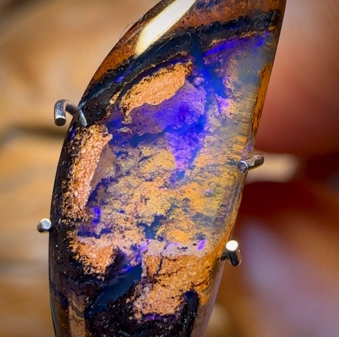 4.5cts - “Rockpool Kernel” RARE Yowah Nut Crystal Centre Opal