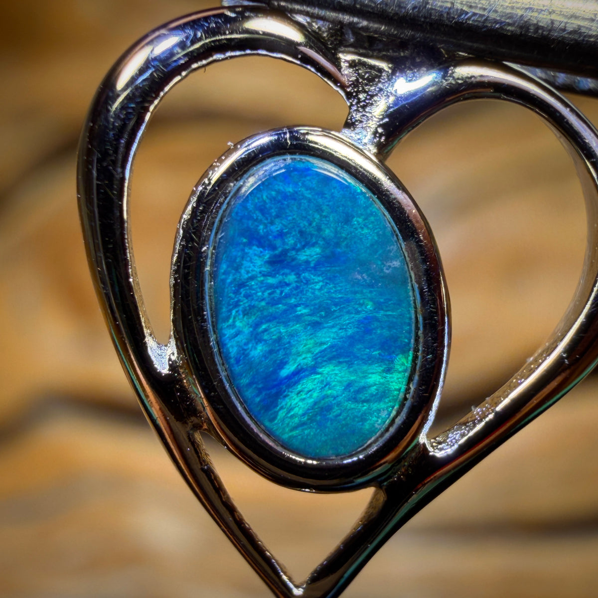 WILDCARD! Sterling Silver - Queensland Boulder Opal Doublet Pendant