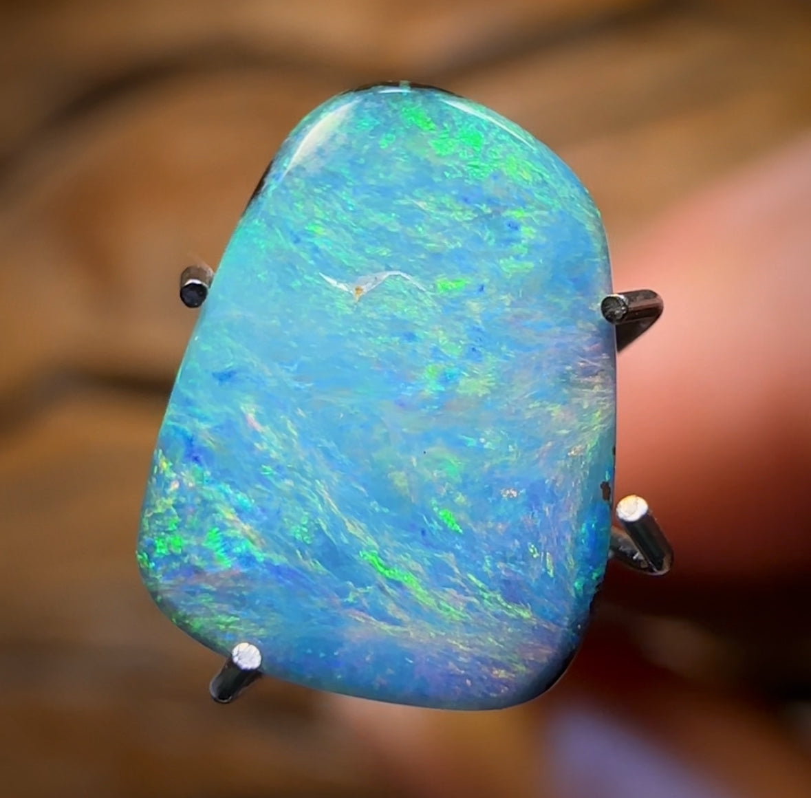 1.65cts - Queensland Boulder Seam Opal Scandinavian Blue