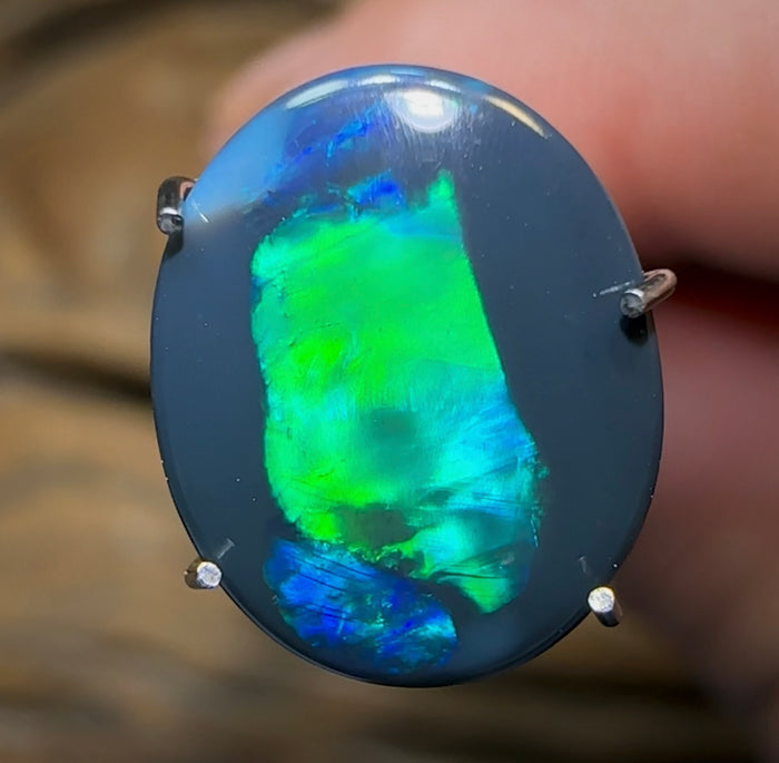 1.55cts - Solid Lightning Ridge Black Opal - Opal Whisperers