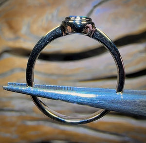 Sterling Silver - Queensland Boulder Opal Doublet Ring