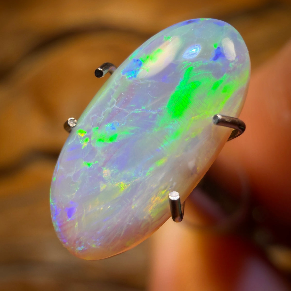 1,4 ct - Opale noire de Lightning Ridge