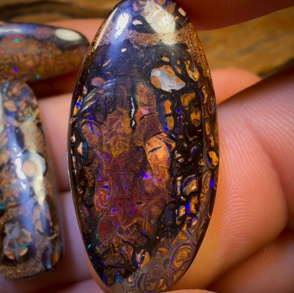 🔒 200.7cts - 5x Australian Tribal Boulder Opal’s. Wholesale Dealers Parcel