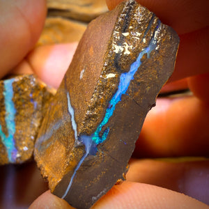 304.1cts – 3x Queensland Boulder-Opal-Rohsteinpaket aus Duck Creek