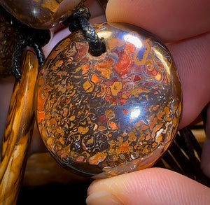 🔒10x Drilled Boulder Opals. Bulk Wholesale Dealers Parcel BARGAIN