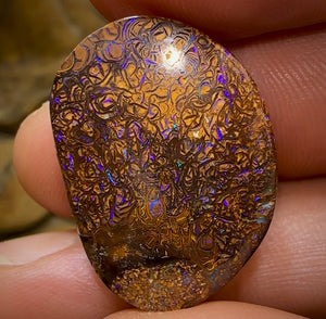 33.7cts - Yowah Nut Opal. Tribal Pattern