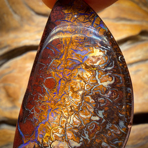 53.3cts - Tribal Yowah Nut Opal. Double Sided