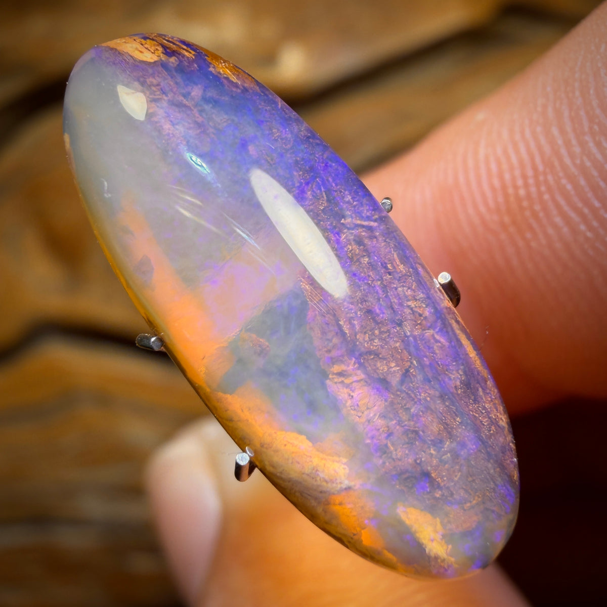 6,6 cts - « Plongez à l'intérieur » Opale boulder australienne massive, pierre aquatique