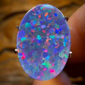 3.05cts - OMG ‘Neon Tetris’ TOP Lightning Ridge Opal Doublet