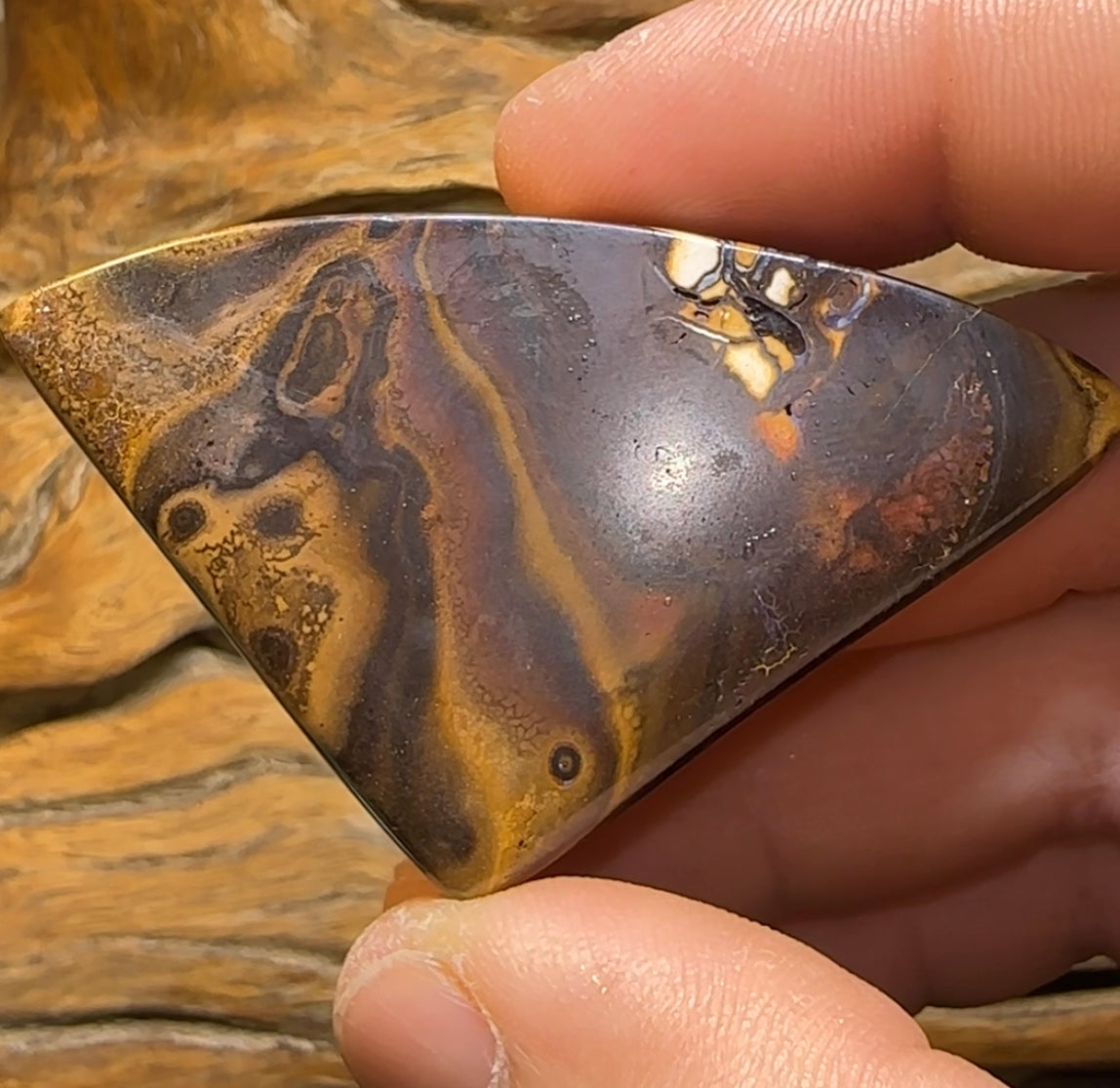 220cts - Rare White Tribal Yowah Nut Opal Specimen Polished - Opal Whisperers