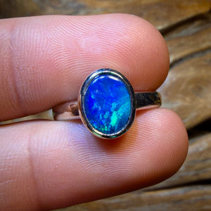 HDW Sterling Silver - Australian Opal Doublet Ring