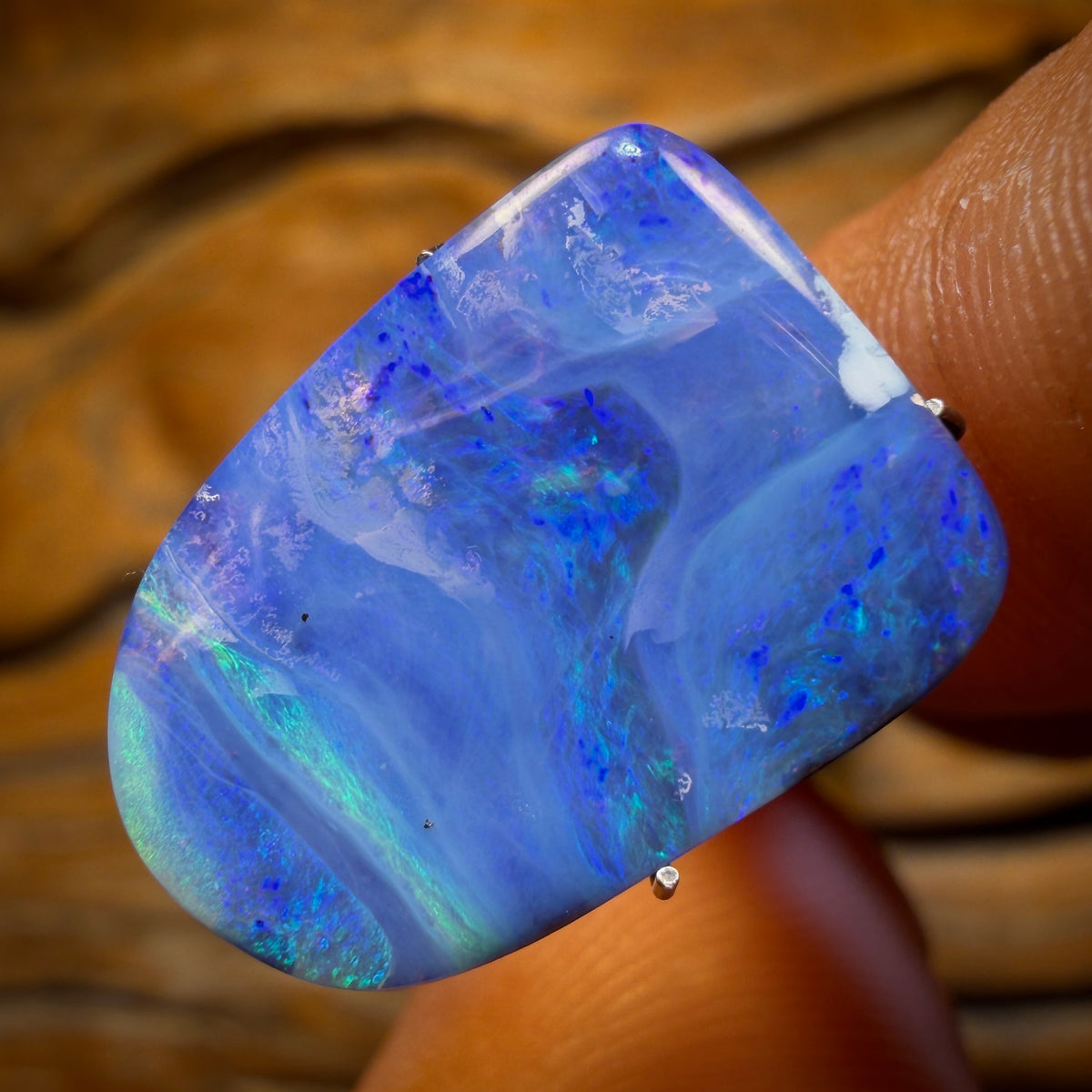 8.3cts - Awesome Waterscape Queensland Boulder Seam Opal