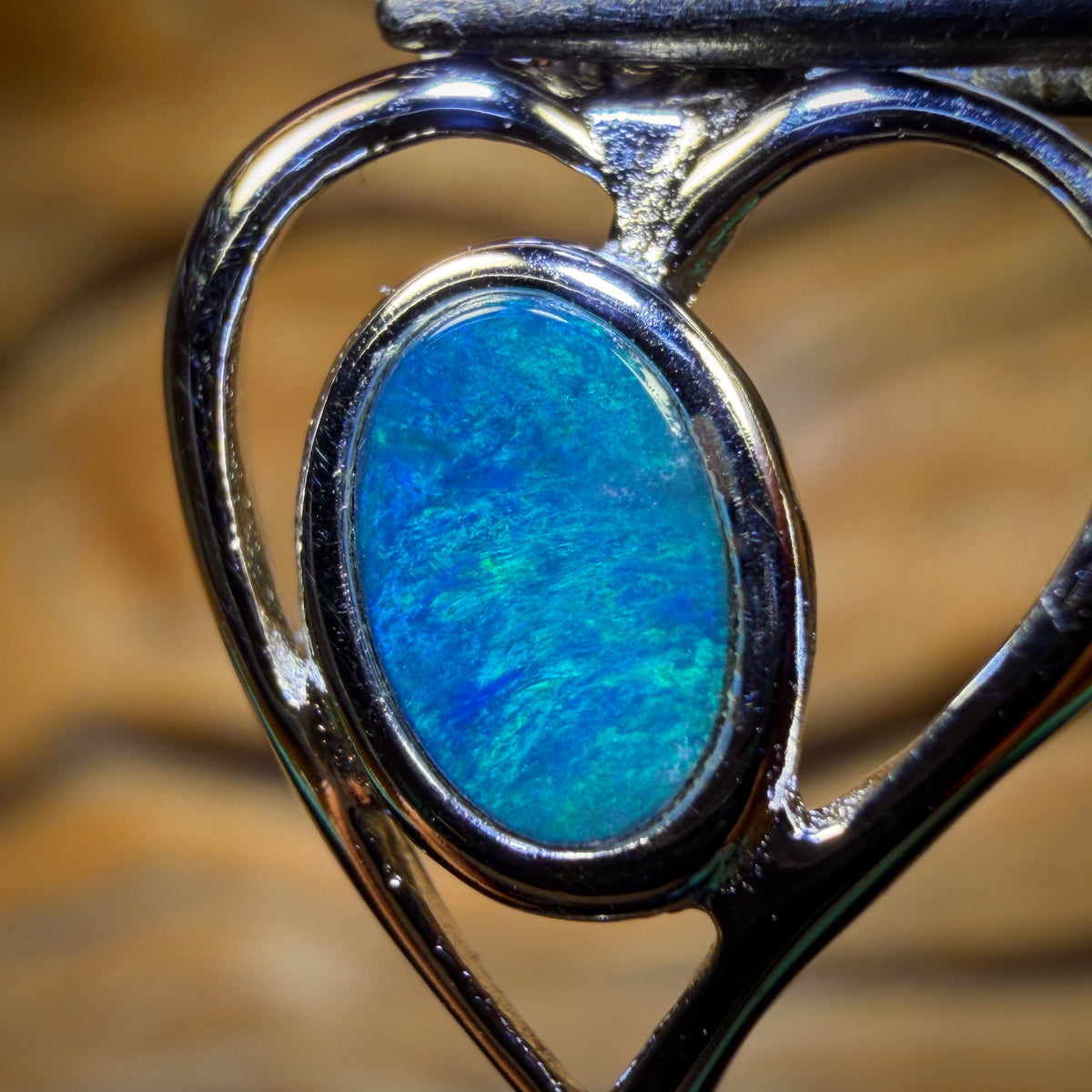 WILDCARD! Sterling Silver - Queensland Boulder Opal Doublet Pendant