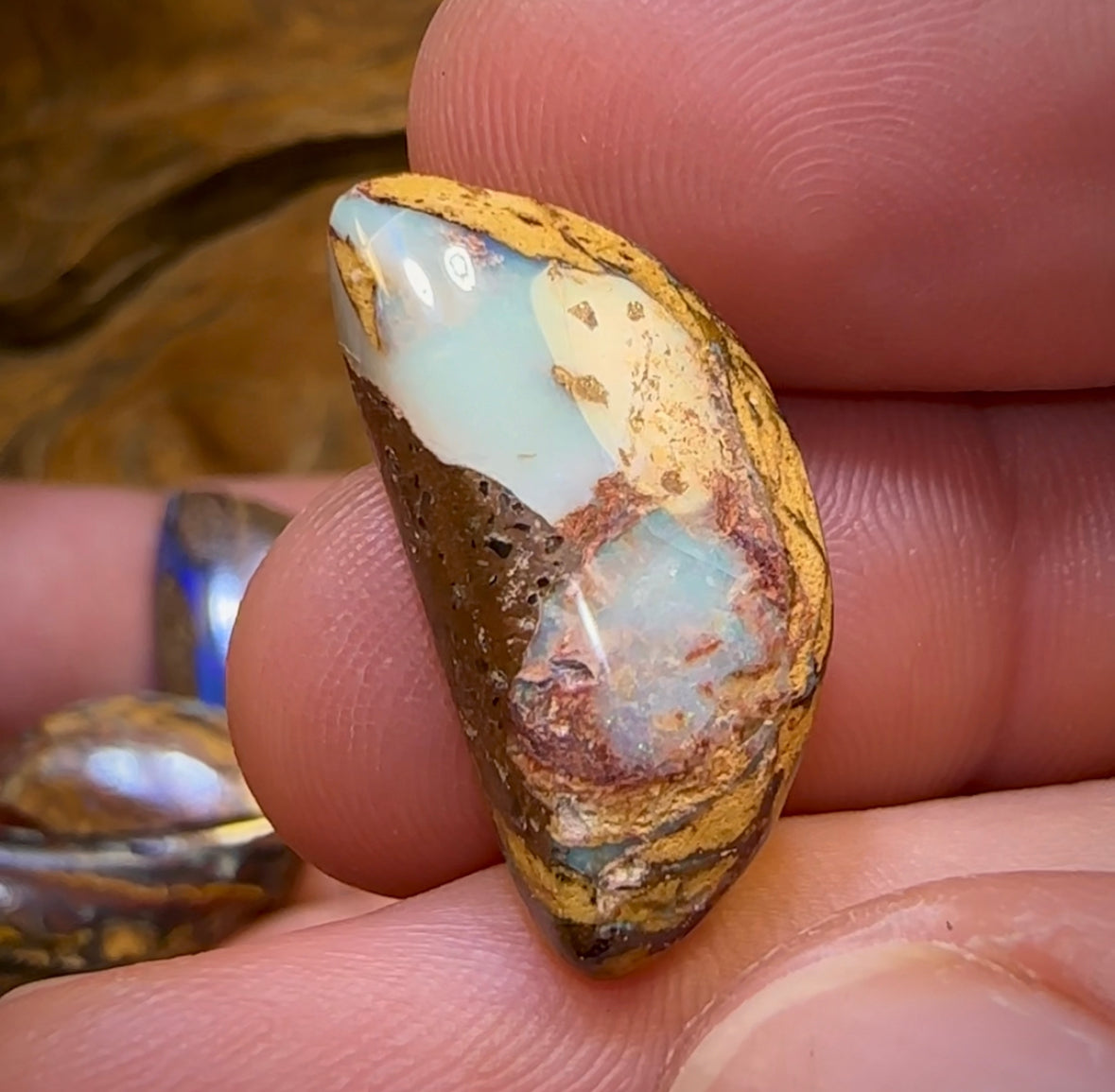 71.1cts - 5x Loose Queensland Boulder Opals. Wholesale Parcel Bargain - Opal Whisperers