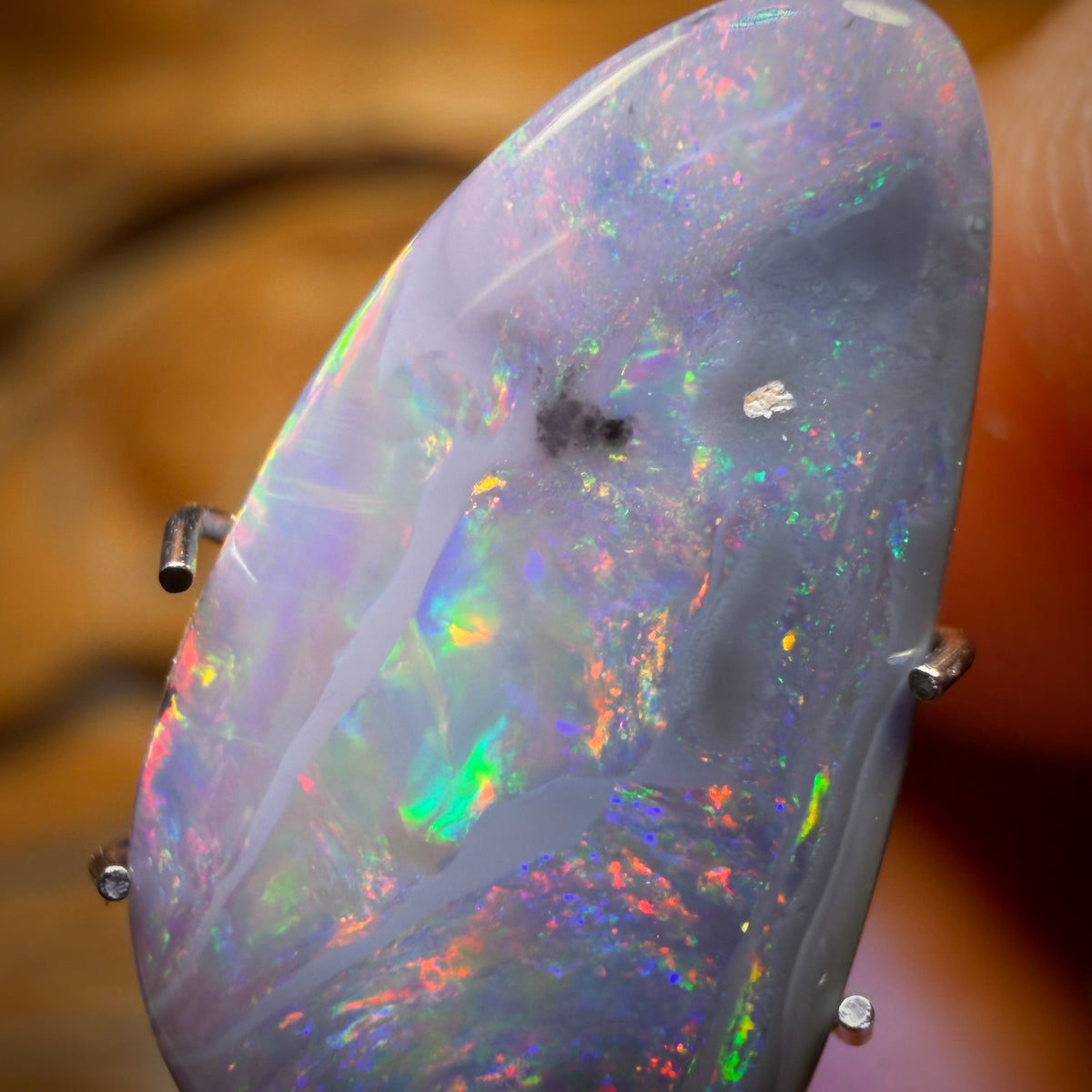 2.9cts - Dark Opal from Lightning Ridge Double Sided Picture Stone