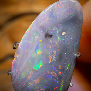 2.9cts - Dark Opal from Lightning Ridge Double Sided Picture Stone